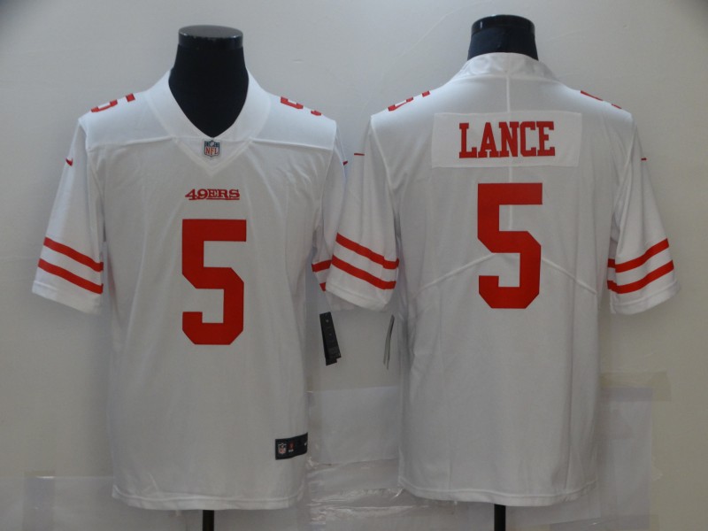 Men San Francisco 49ers #5 Lance White Nike Vapor Untouchable Limited 2021 NFL Jersey->san francisco 49ers->NFL Jersey